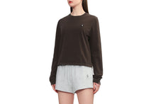 HEART BADGE PIGMENT DYE LONG SLEEVE T-SHIRT