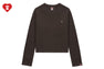 HEART BADGE PIGMENT DYE LONG SLEEVE T-SHIRT