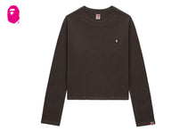HEART BADGE PIGMENT DYE LONG SLEEVE T-SHIRT