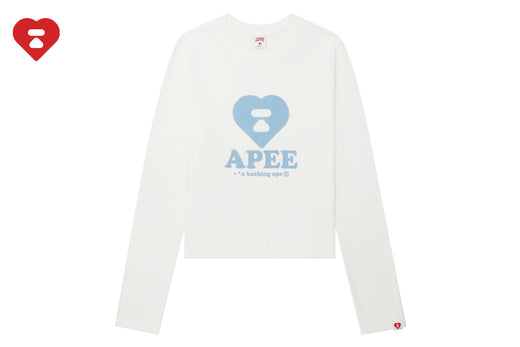 HEART PRINTED LONG SLEEVE T-SHIRT