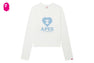 HEART PRINTED LONG SLEEVE T-SHIRT