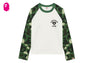 CAMO RAGLAN LONG SLEEVE T-SHIRT