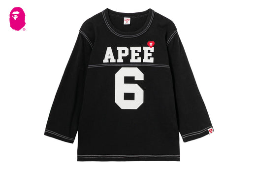 APPLIQUE PATCH AND HEART EMBROIDERY LS TEE