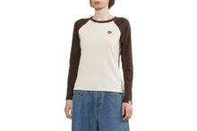 HEART BADGE RAGLAN LS TEE
