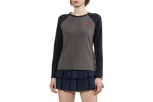 HEART BADGE RAGLAN LS TEE