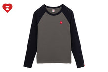 HEART BADGE RAGLAN LS TEE