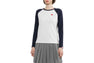 HEART BADGE RAGLAN LS TEE