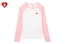 HEART BADGE RAGLAN LS TEE