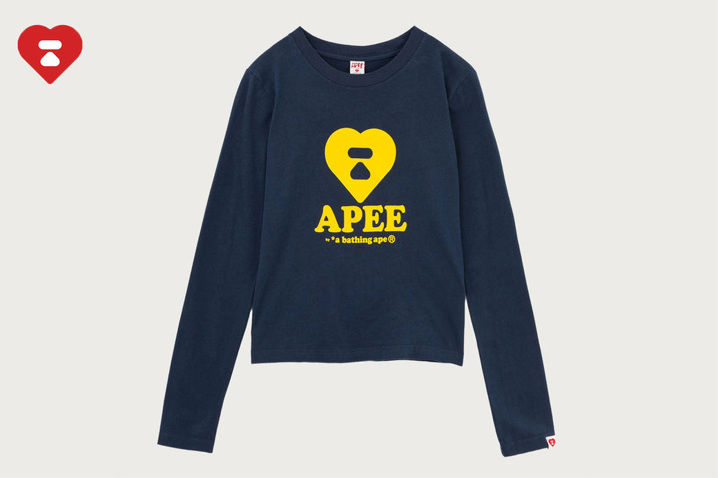 APEE LOGO PRINTED LS TEE #2 | bape.com
