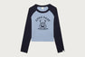 APEE CUTIE BEAR RAGLAN LS TEE
