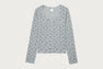 APEE CUTIE BEAR ALL OVER WAFFLE LS TEE