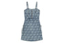 PATTERN DENIM MINI DRESS