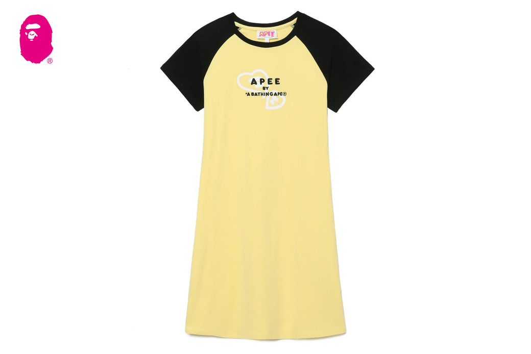 ワンピース APEE GRAPHIC MINI DRESS APEE GRAPHIC MINI DRESS（Shop Puff sleeve floral print crepe