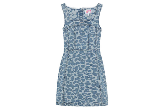 PATTERN DENIM MINI DRESS