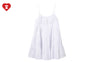 HEART BADGE WOVEN TABLE CHECK CAMI DRESS