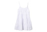 HEART BADGE WOVEN TABLE CHECK CAMI DRESS