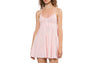 HEART BADGE WOVEN TABLE CHECK CAMI DRESS
