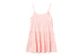 HEART BADGE WOVEN TABLE CHECK CAMI DRESS