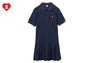 HEART BADGE POLO DRESS