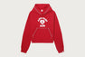 CHENILLE EMBROIDERY MINI CROP HOODIE