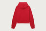 CHENILLE EMBROIDERY MINI CROP HOODIE