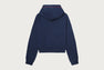 CHENILLE EMBROIDERY MINI CROP HOODIE