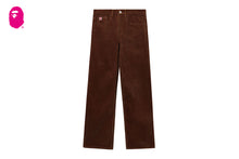 PU BADGE CORDUROY PANTS