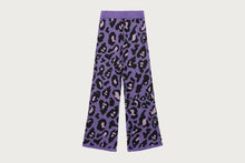 LEOPARD KNIT PANTS