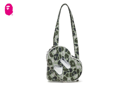 LOGO HEART SHAPE BAG GRN