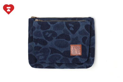 CAMO DENIM POUCH SET