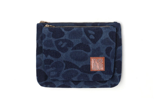 CAMO DENIM POUCH SET