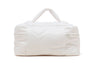 QUILITED HEART MONOGRAM COSMETIC BAG