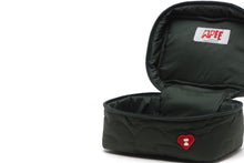QUILITED HEART MONOGRAM COSMETIC BAG