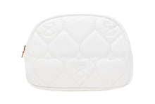 QUILTED HEART MONOGRAM MINI POUCH