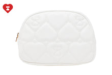 QUILTED HEART MONOGRAM MINI POUCH