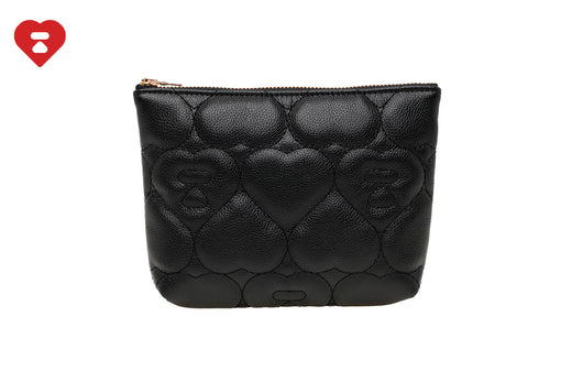 QUILTED HEART MONOGRAM SMALL WALLET