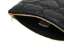 QUILTED HEART MONOGRAM SMALL WALLET