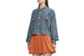 WASHED DENIM CROP SHIRT