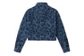 CAMO LASER PRINT DENIM CROP SHIRT