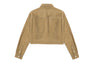 FAX SUEDE CROP SHIRT