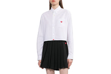 EMBRO BADGE OXFORD CROPPED SHIRT