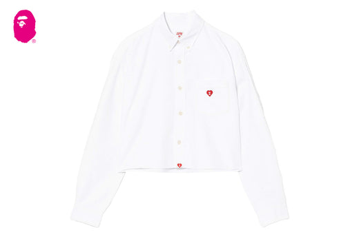 EMBRO BADGE OXFORD CROPPED SHIRT
