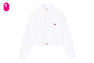EMBRO BADGE OXFORD CROPPED SHIRT