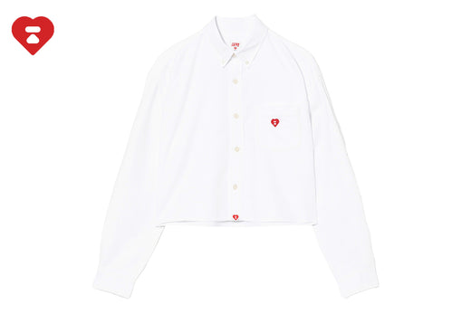 EMBRO BADGE OXFORD CROPPED SHIRT