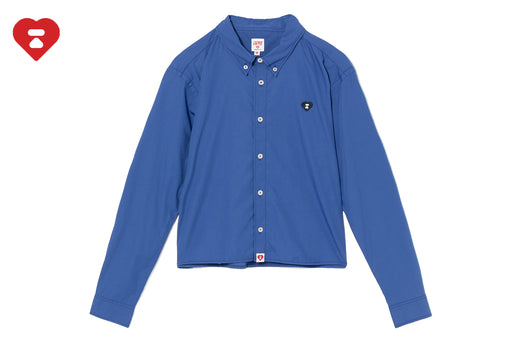 CROPPED LENGTH BUTTON DOWN SHIRT