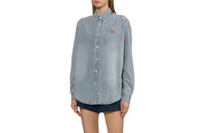 EMBRO BADGE CHAMBRAY BOYFRIEND SHIRT