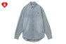 EMBRO BADGE CHAMBRAY BOYFRIEND SHIRT