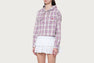 CHECK HOODIE SHIRT