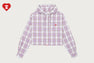 CHECK HOODIE SHIRT
