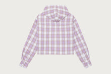 CHECK HOODIE SHIRT